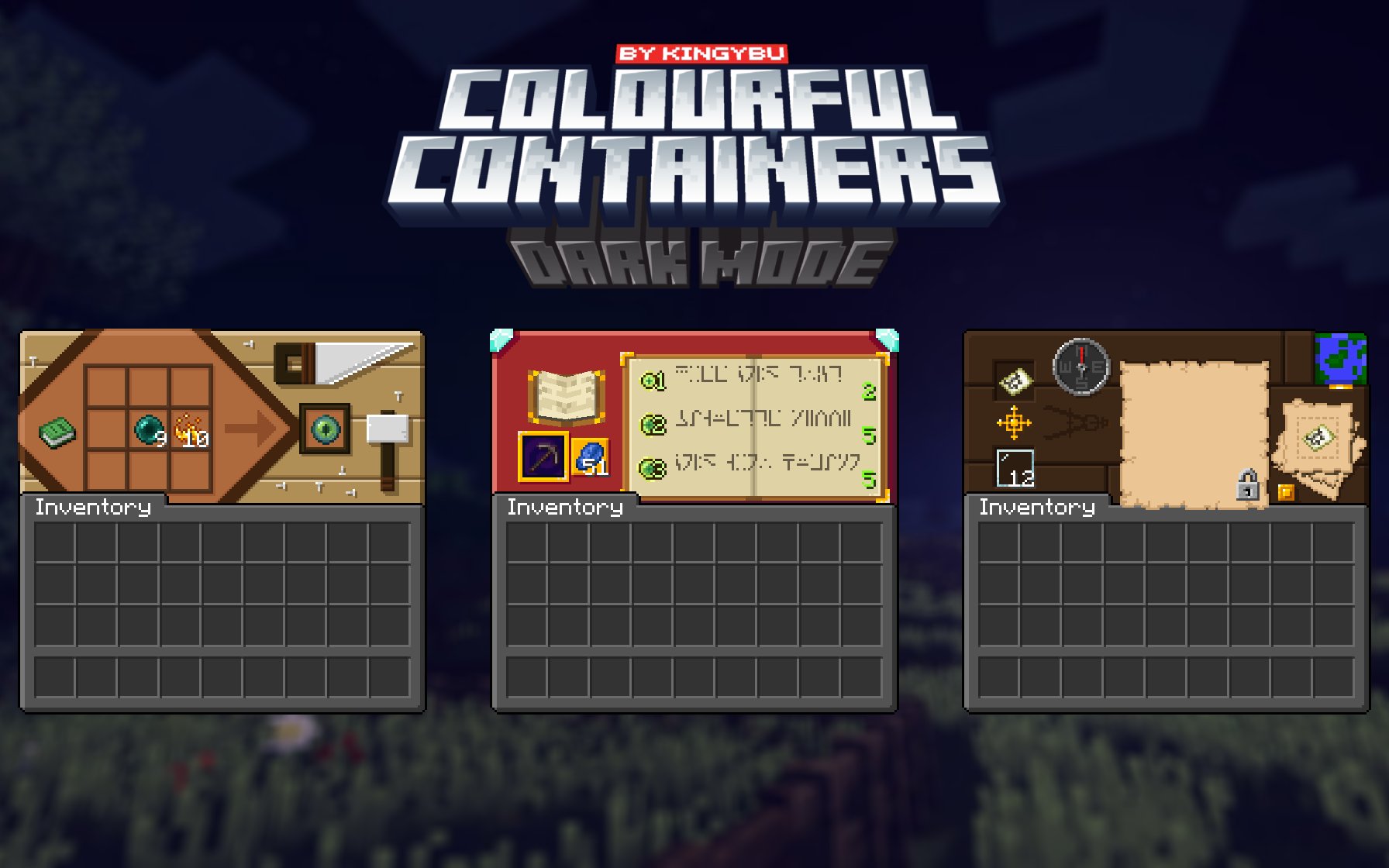Colourful containers Dark Mode GUI 封面